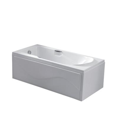 China rectangular soaking tub lined with skirt corner installation corner drain location function double side (left skirt) for sale