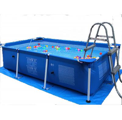 China Sustainable Swimming Pool PVC Material Inflatable Bathtub Folding Portable Swimming Pool With Massage for sale