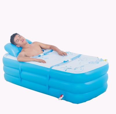 China Sustainable PVC Material Inflatable Tub Folding Pool for sale