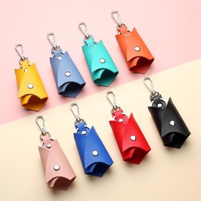 China Promotional Colorful Cheap Key Chain PU Key Case Stylish Modern Leather Key Chain for sale