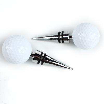 China Real Europe golf ball wine stopper for wine party, birthday party, golf activities and wine store for sale