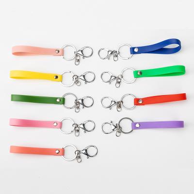 China Factory Logo Colorful Blank Rubber Keychain Custom Printed Colorful PVC Wholesale for sale