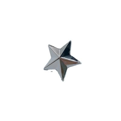 China Custom Europe Quality 3D Process Star Design Zinc Alloy No Enamel Metal Lapel Pin Badges Manufacturer For Wholesale for sale