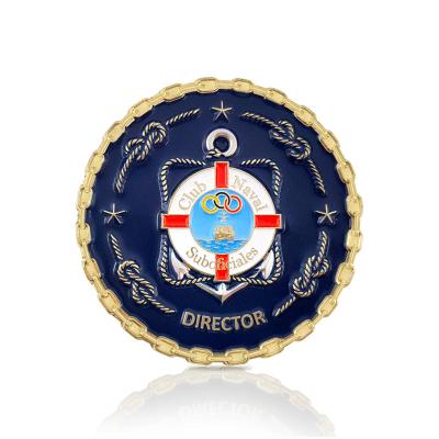 China Europe Personalized Souvenir Gold Plated Umpire Enamel Military Copy Custom Navy Metal Challenge Coins Stamping Dies Supplies Manufacturers for sale