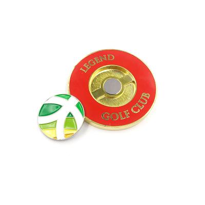 China Wholesale Custom Golf Club Metal Ballmarker Golf Club Ball Chip Coin Marker for sale