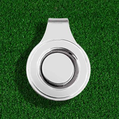 China Cheap Golf Event 20mm Magnet White Fashion Small Top Hat With Magnetic Clip Metal Cap Clip for sale