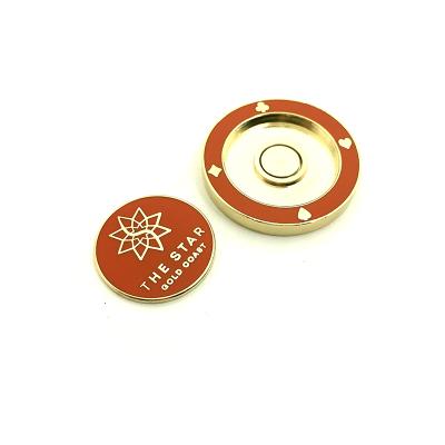 China Custom Hard Enamel Marker Display Set, Golf Poker Chip Ball Marker 001 for sale