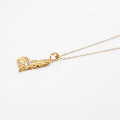 China Love Factory Outlet Bird's Nest Style Personality Heart Necklace Hip Hop Pendant Necklace for sale