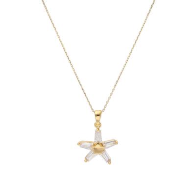 China Beautiful Simple Star Pentagon Personalized Necklaces Pendants Vintage Jewelry Necklace For Kids for sale