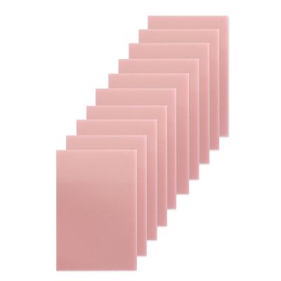 China Transparent Sticky Notes Candy Color Self Adhesive Cute Colored Sticky Notes for Office School Home for sale