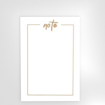 China Wholesale Custom Self Adhesive A6 Notepad Writing Pads Stationary Memo Pad To Do List Notepad for sale