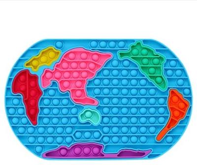 China Funny Push Bubble Map World Game Toy Huge Push Pop Fidget Octopus Sensory Noise For Parent-child Time for sale