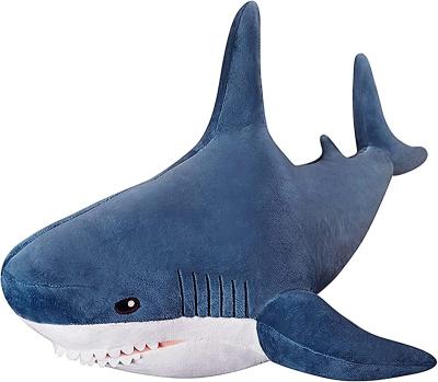 China Safety Plush Toy Blue Sharks Pillow, Giant Stuffed Toy Soft Doll Cute Room Plush Toys Gifts For Kids for sale