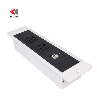 China K233F Recessed Hanging Electric Desktop Socket Plugs Universal Power Extension Outlet Socket Power Strip Mountable for sale