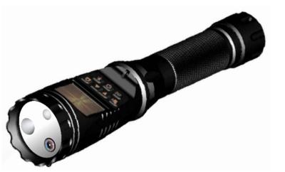 China Police Flashlight Camera Recorder Water Resistant , One Year Warranty for sale