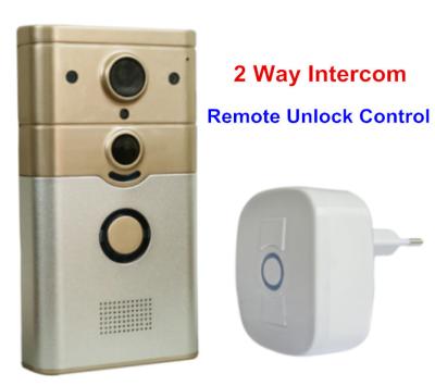 China PIR Smart Wifi Video Doorbell , Wifi Intercom Doorbell Support  2 Way Talk for sale