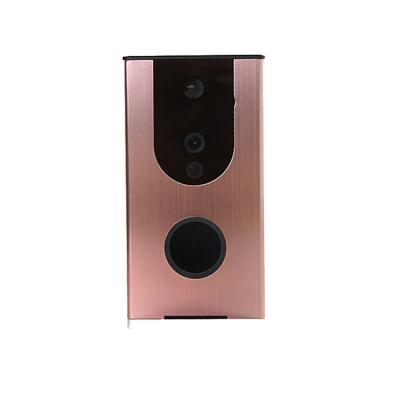 China Aluminum alloy wifi door phone 3000MAH wireless security camera doorbell for sale