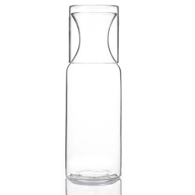 China Hot sale Borosilicate Glass Water Carafe With Tumbler for sale