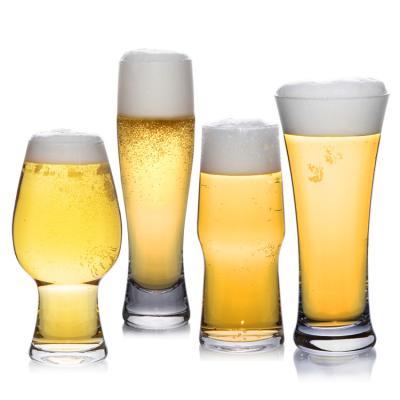 China Factory Wholesale Lead Free High Quality Crystal Transparent Glass Drink Cup Beer Glass Cup zu verkaufen