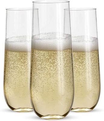 Chine New Arrivals Handleless Champagne Glasses Best Selling Transparent Wine Glasses à vendre