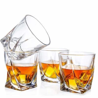 China Custom Logo Whiskey Cup Twist Tumbler Glasses Wine Blanks Espresso Sublimation Glass OEM Customized Europe American Style for sale