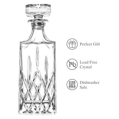 Κίνα Wholesale Vintage Factory High Quality Crystal Oxford Glass Whiskey Wine Decanter προς πώληση