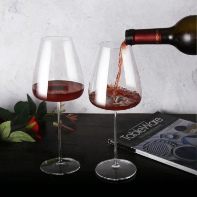 Cina High Quality Custom Wine Glass Clear Lead Free Crystal Goblet Luxury Gift Set in vendita