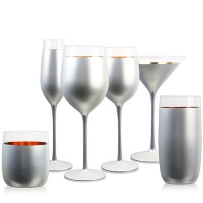 Cina Wine Glass Set Crystal Spray Goblet Cocktail Glass Wine Glass Set Gift Glass in vendita