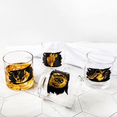 중국 Professional Custom Lead-Free Crystal Whiskey Glass Pattern Printing Glass Gift 판매용