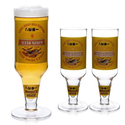 Cina Factory Customized Promotion High Quality Glassware Short Stemmed Beer Glass Cup With Brand Logo in vendita