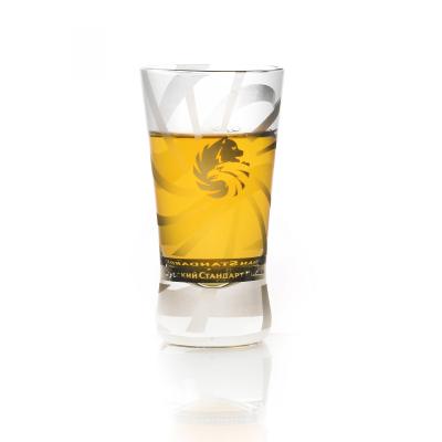 China Custom logo round lead free crystal transparent Shot Glass Promotions Shot Glass Te koop