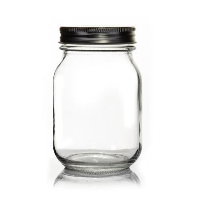 中国 Wholesale Jar Food Storage Canister Transparent Borosilicate Glass With Metal Cover 販売のため