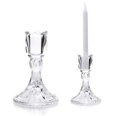 China Lead Free Crystal Glass Candle Holder for Home Decoration Te koop