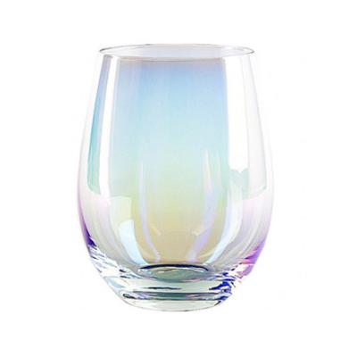 Cina Best Selling Handleless Clear Lead Free Crystal Wine Glass With Pineapple Decoration in vendita