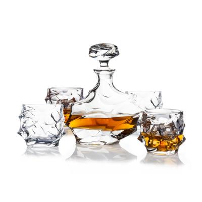 China Jarra superior modificada para requisitos particulares del whisky del licor y caja fuerte de cristal del FDA en venta