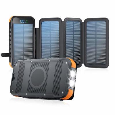 China Multifunctional Mah Solar Powerbank Power Charger Wireless Charging Power Bank 16000 Station Fast Charging Support Customization For Outdoor for sale