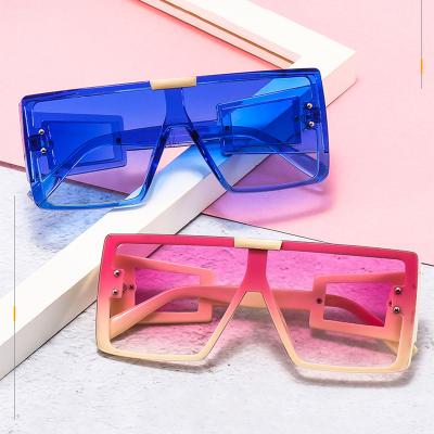 China Luxury Sunglasses 2021 Big Frame Sunglasses Fashion Mirror Sunglasses Fashionable One Piece Wide Leg Sunglasses for sale