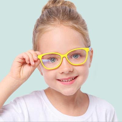 China High Quality New Fashion Custom Design Anti UV Light Blue Kids Anti UV Glasses for sale