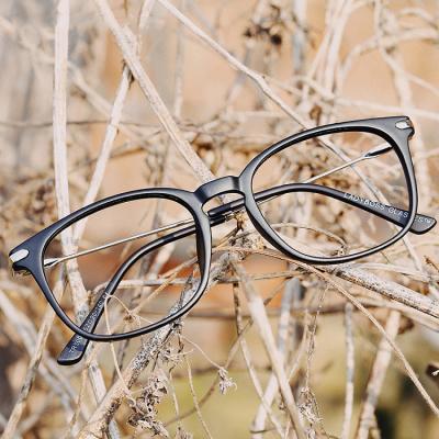 China High quality Korean version simple round frame men's and women's simple round frame anti myopia glass blue light frame for sale