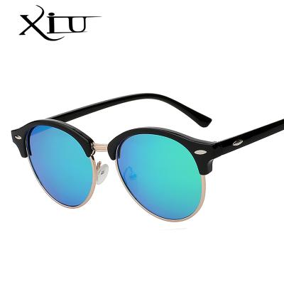 China Custom Fashion Sunglasses Metal Frame Plastic Hand Luxury Half Half Polished Polarized Sunglasses for sale