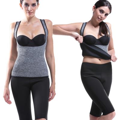 China Wholesales 4011 Sweat Vest Viable Plus Size Shapers Workout Tank Tops Burning Neoprene Sauna Waist Trainer Vest Shaper for sale