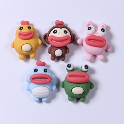 China Wholesale China Animal Creative Crafts Toys Series Cartoon Resin Flat-back Cabochon For Kids Hairpin/Phone Shell Decoration for sale