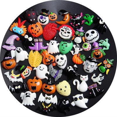 China China Best DIY Cartoon Shoe Fangs Charms Ghost Pumpkin Thin Halloween Charms for sale