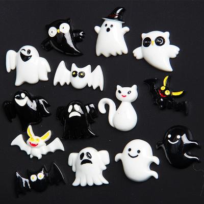 China China Bulk Supply Ghost Face Bat Clay Halloween Mud Charms Halloween Theme Charms For Bracelets Jewelry for sale