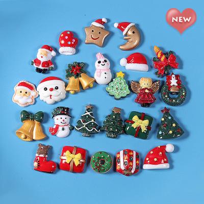 China Funny Europe Christmas Hair Bows Resin Accessories DIY Crafts Ornaments Handmade Crafts For Kids for sale