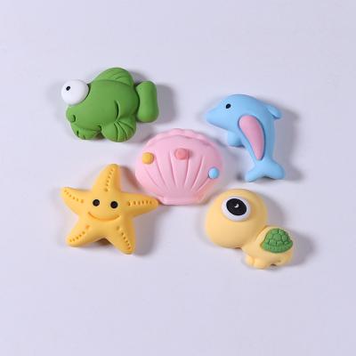 China New China Top Quality Simulation 3d Ornaments Resin Marine Animal Sale Flat Back for sale