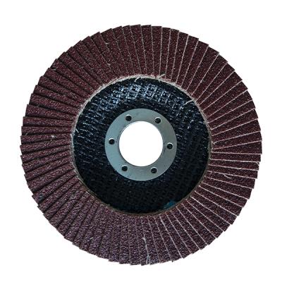 China 115mm Metal 4.5 Inch Aluminum Oxide Polishing Fiberglass Backing Fin Disc Sanding Wheels for sale