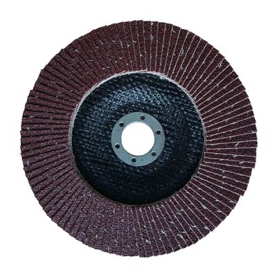 China 6 Inch Alumina Fiberglass Backing Fin Sanding Disc For Metal Polishing Wheels 150x22.2mm for sale