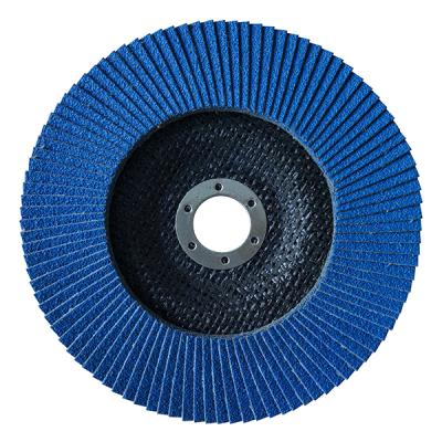 China 6 Inch Zirconia Fiberglass Backing Abrasive Fin Sanding Disc For Metal Polishing Wheels 150x22.2mm for sale