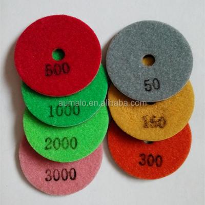 China Wet Using High Quality Floor Polish Pads Abrasives For Granite for sale